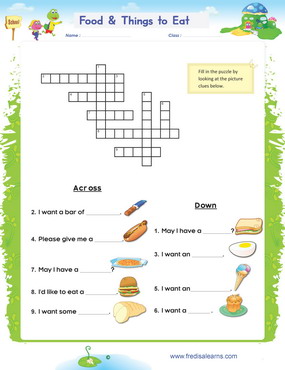 food crossword